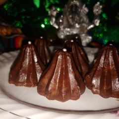 Choco lava modak A picture of Choco lava modak.
