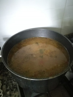 Una foto de Sopa de res