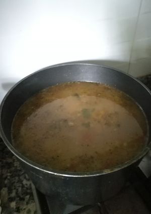 Una foto de Sopa de res