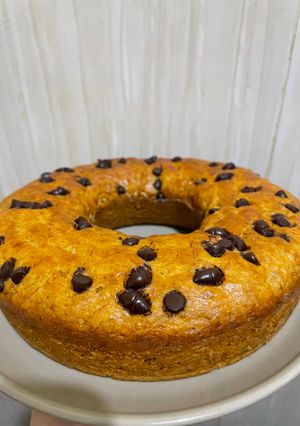 Foto resep Banana Cake With Choco Chips