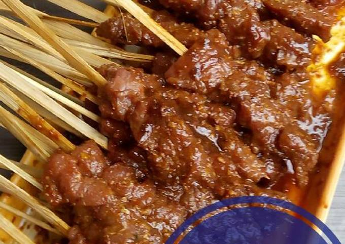 Anti Ribet, Buat Sate Sapi Bumbu Pecel Sederhana Dan Enak