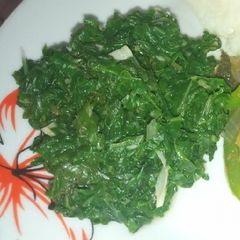 A picture of Sauteed spinach.