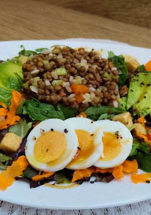 Una foto de Ensalada de lentejas