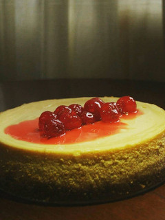 A picture of NY Cherry Cheesecake.