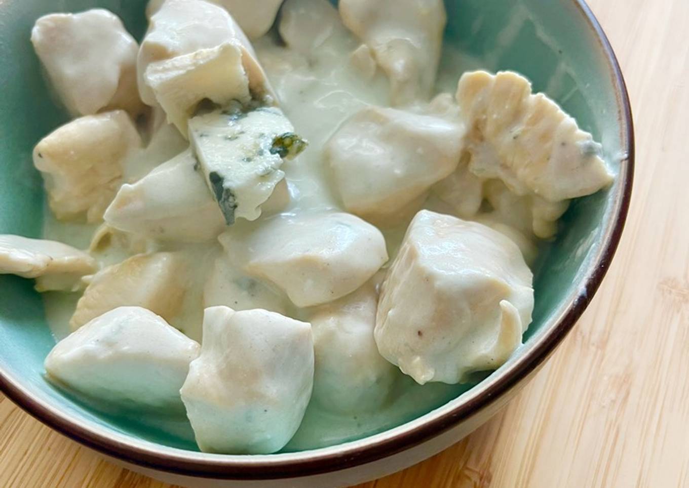 Escalope à la crème de roquefort express