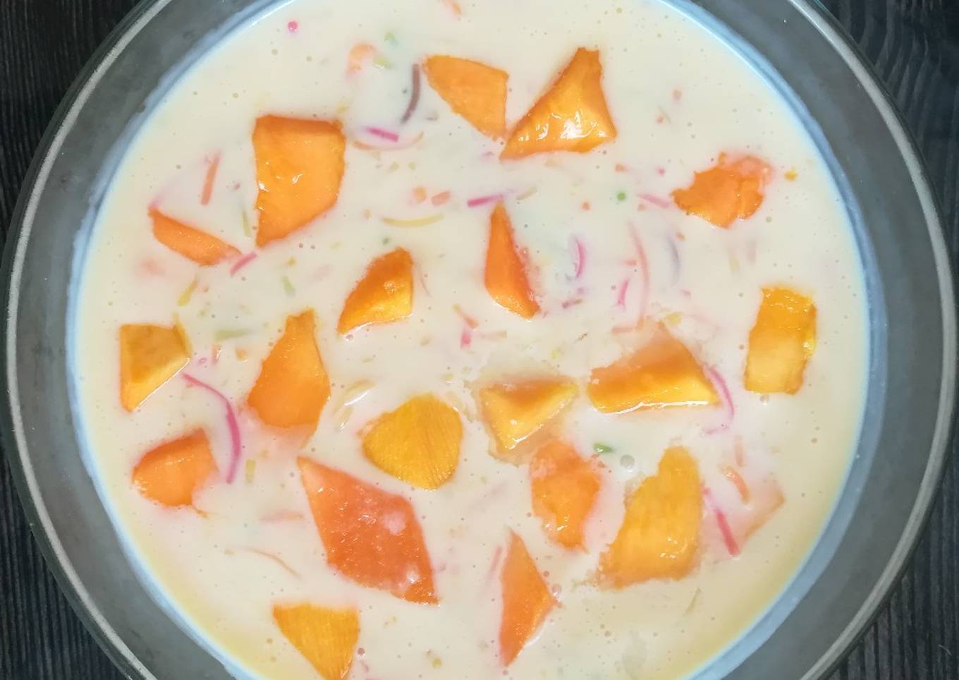 Mango Vermicelli Custard