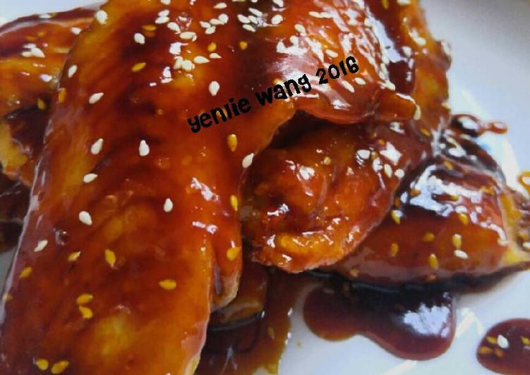 Fish fillet korean sauce