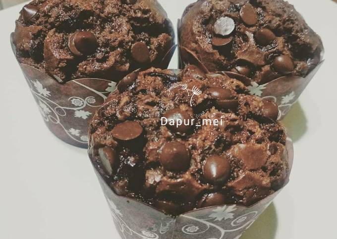 Muffin coklat (no mixer)