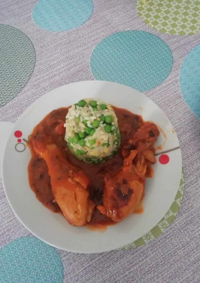 Una foto de Pollo a la naranja
