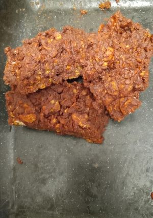 A picture of #Christmasgift Chocolate floorboard tray bake.