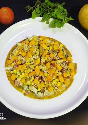A picture of Mango Chesse Khakhra.