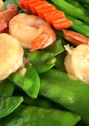 รูปของ กุ้งผักถั่วลันเตา