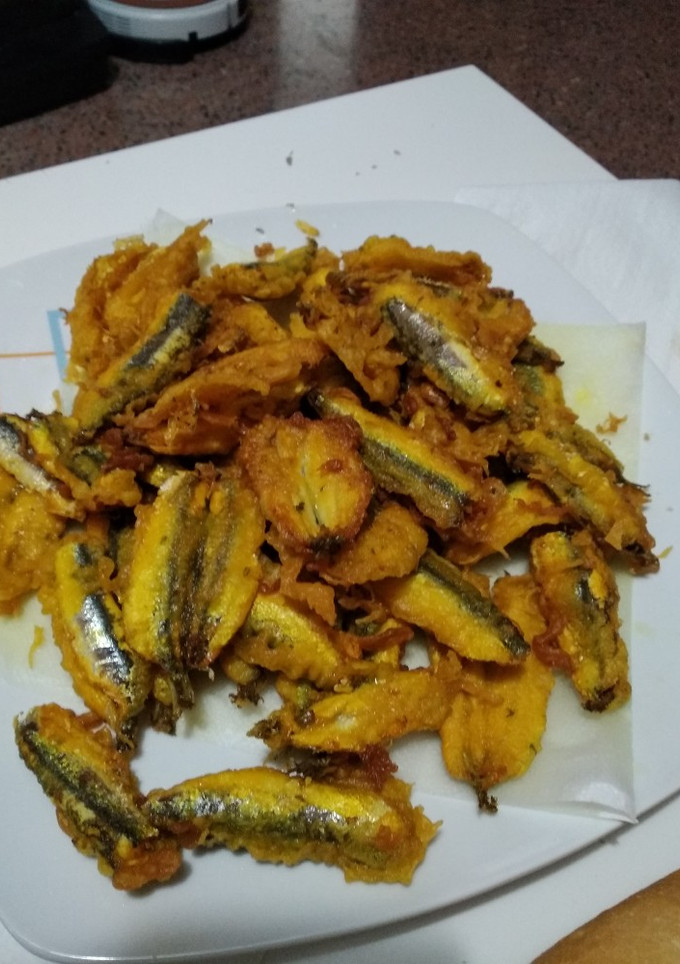 Una foto de Boquerones rebozados