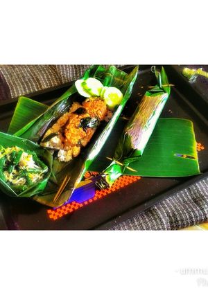 Foto resep Nasi bakar tempe teri