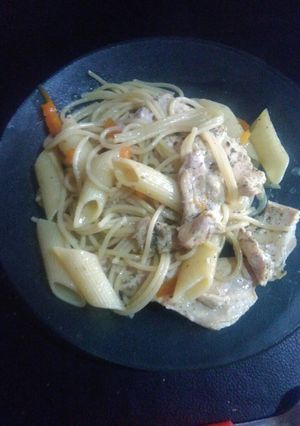 Una foto de Almuerzo con lo que tenía en casa
