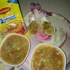 Maggi noodles soup A picture of Maggi noodles soup.