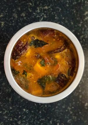 A picture of Vegetable Sambhar.
