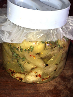 Una foto de Berenjena en escabeche!!