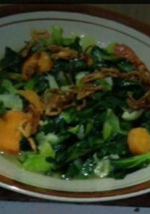 Foto resep Ca sawi wortel
