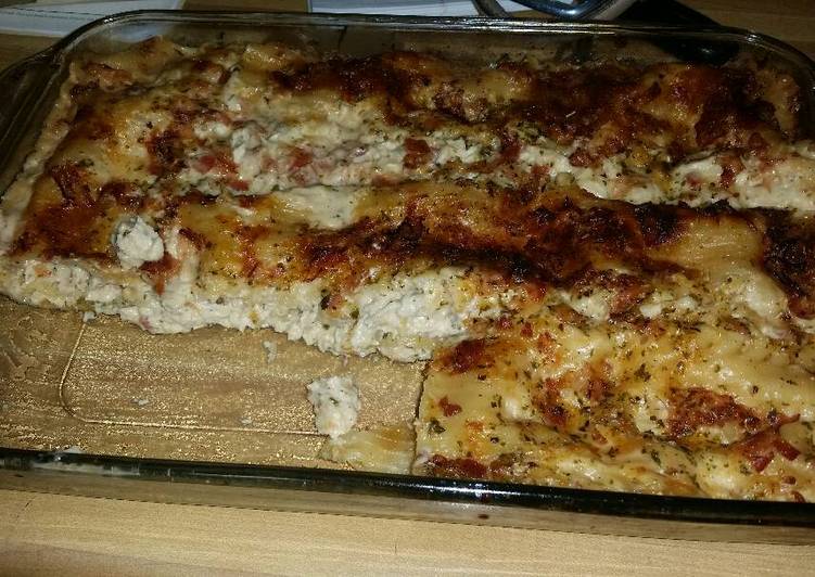Chicken bacon lasagna