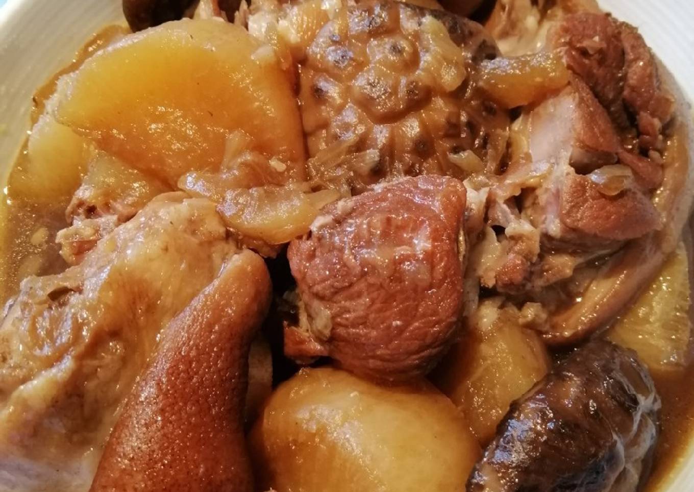 roast pork in the mouth
