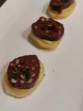 Toasts de boudin noir froid