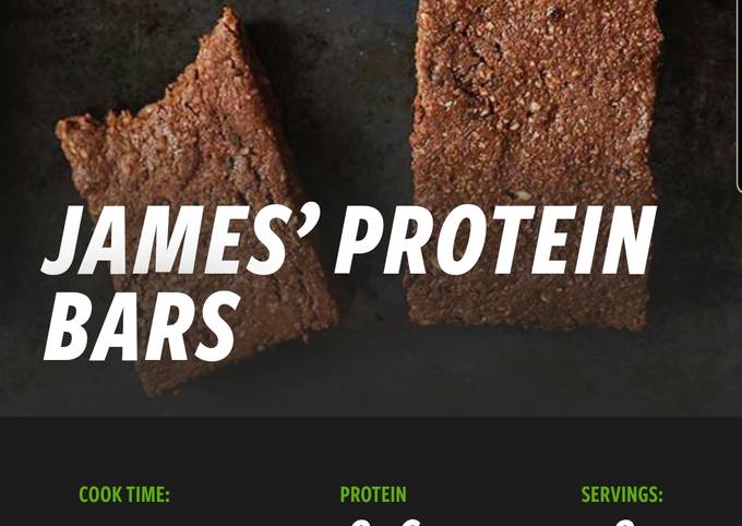 James protein bars