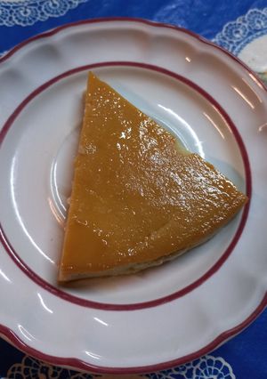 Una foto de Flan