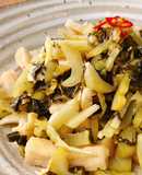 Dưa cải chua xào mì căn