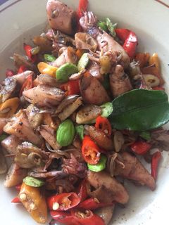 Foto resep Tumis cumi asin pete
