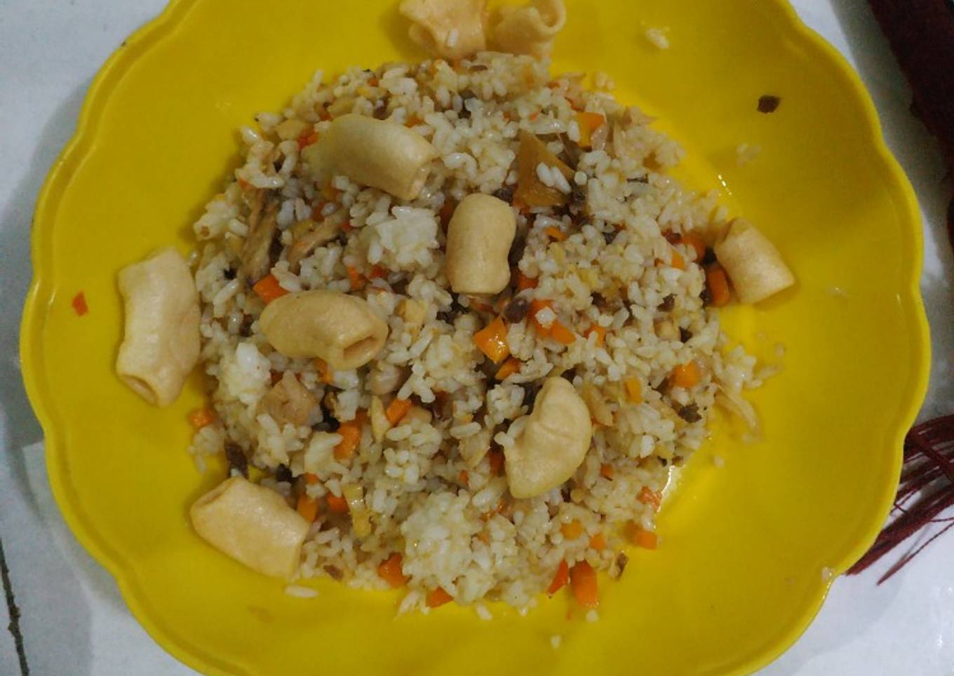 Nasi goreng sayur cantik