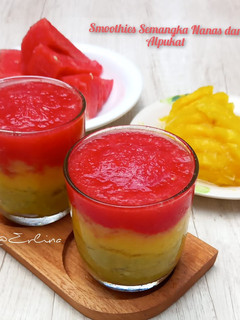 Foto resep Smoothies Semangka, Nanas dan Alpukat