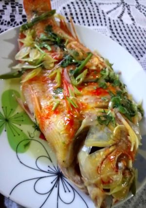 Una foto de Pescado (mojarra) sudada