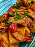 Paccheri con tonno fresco