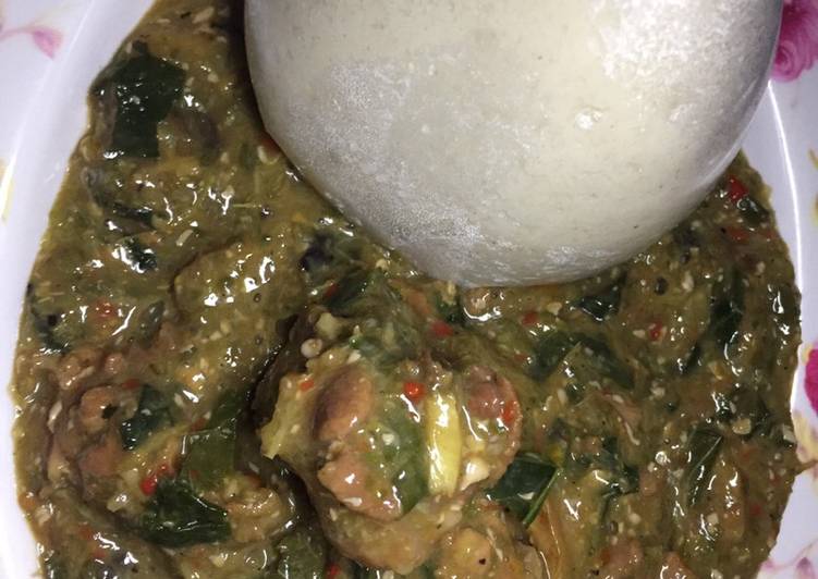 Easiest Way to Prepare Great Tuwo miyar kubewa danya with ugun leaf Cooking Basics for Beginners