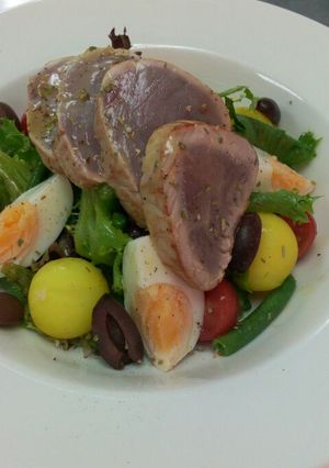 A picture of Tuna salad.