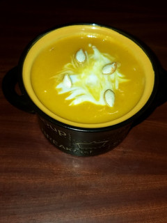 A picture of Pumpkin Soup.