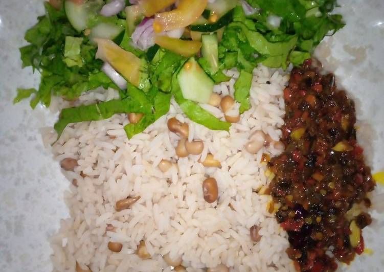 Easiest Way to Make Perfect Shinkafa da wake da sauce din tankwa