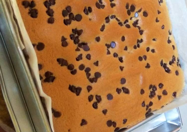 Resep Cotton cake cokelat with chococips (Oven Tangkring) Anti Gagal