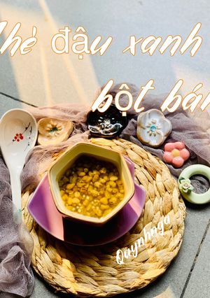 Hình của món Chè đậu xanh bột báng.