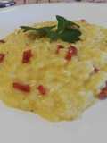 Risotto con Salsiccia Stagionata, Zafferano e Pecorino Fresco
