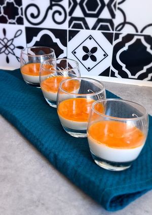 Une photo de Panna cotta 🥭🥄