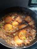 Pulpa de cerdo con verduras