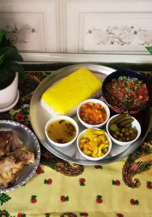 عکسی از دستور چلو گوشت
