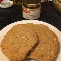 Gingerbread Nut Butter Cookies A picture of Gingerbread Nut Butter Cookies.