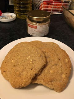 A picture of Gingerbread Nut Butter Cookies.