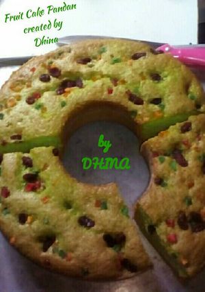 Foto resep Fruit Cake Pandan Sederhana