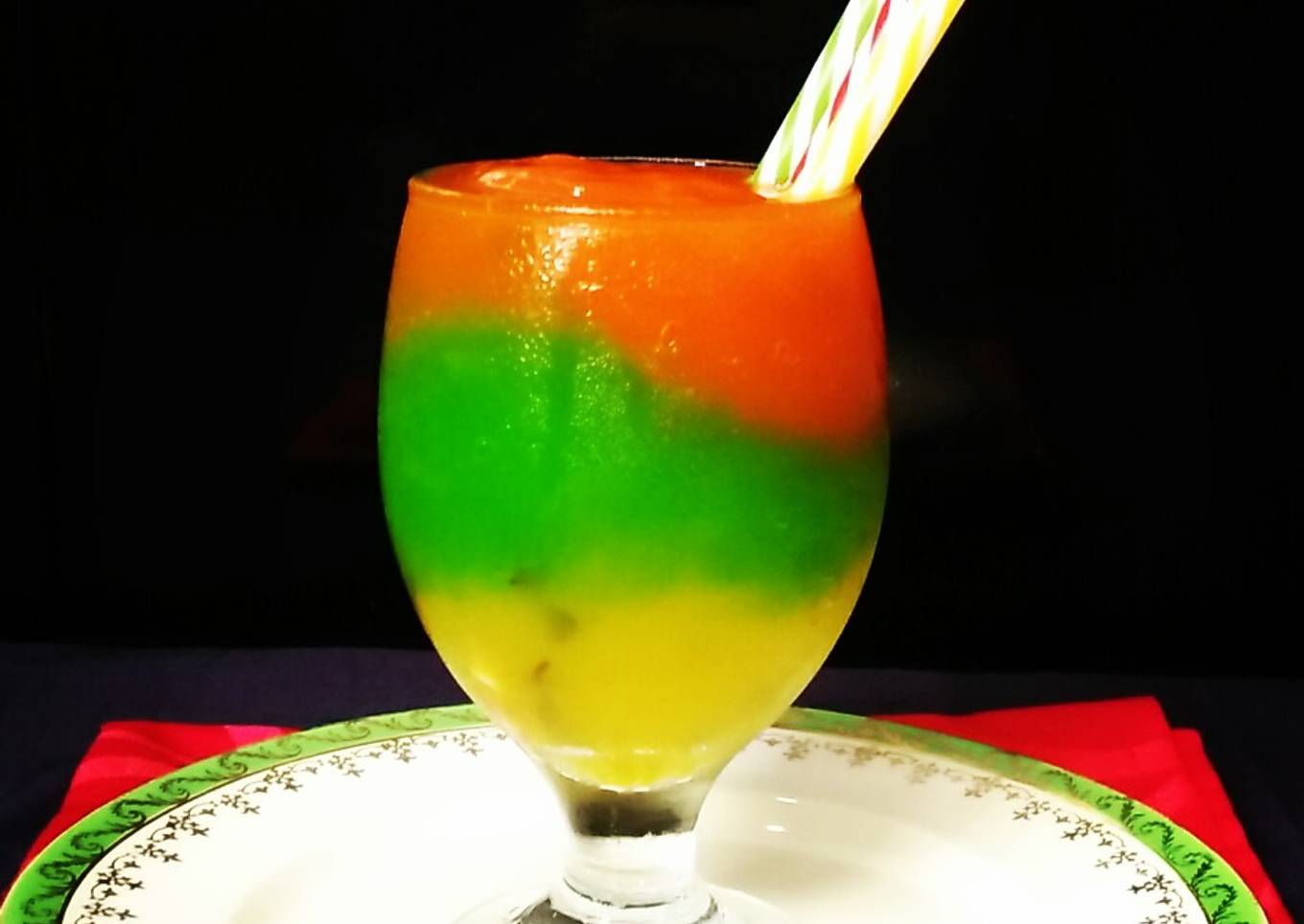 3 Color Raw Mango Slush💛💚❤