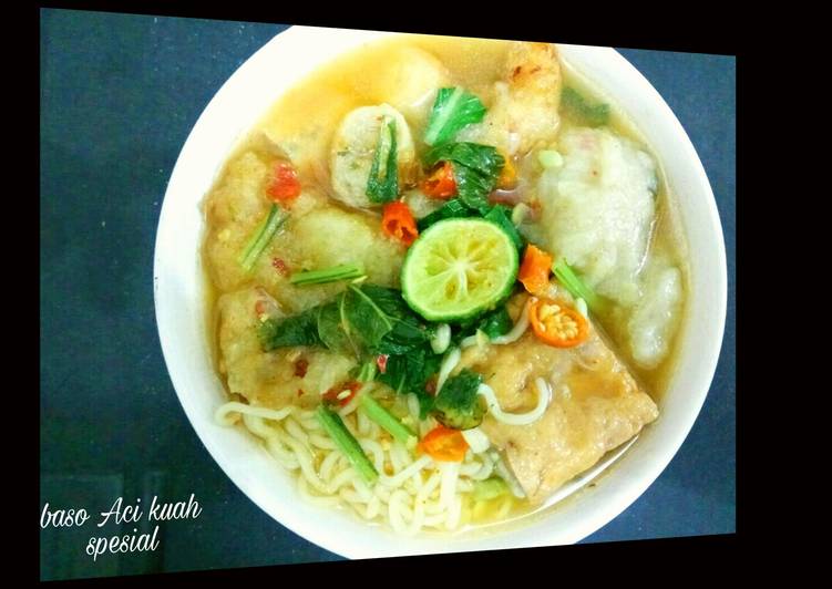 Resep: Baso Aci Kuah - spesial Gampang