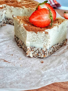 Una foto de 🍰CHEESECAKE VEGANA DE HORCHATA🍰